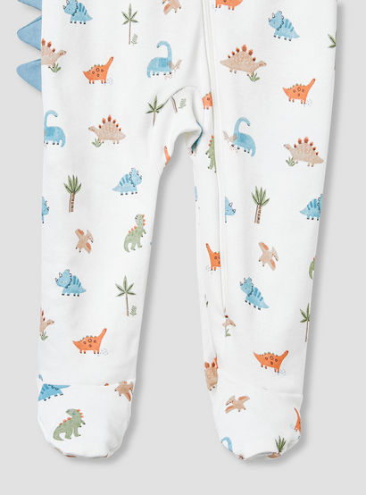 Juniors Dinosaur Print Sleepsuit with Long Sleeves-baby-boys-clothing-nightwear-sleepsuits-image-4