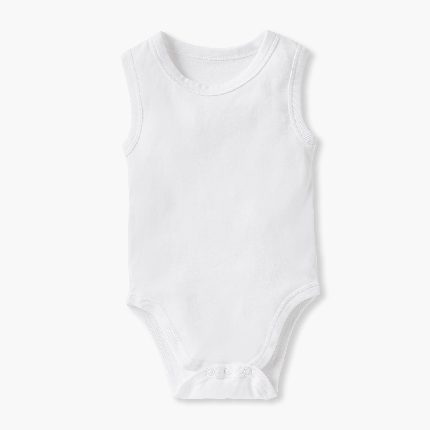 Juniors Solid Sleeveless Bodysuit with Button Closure - Set of 3
