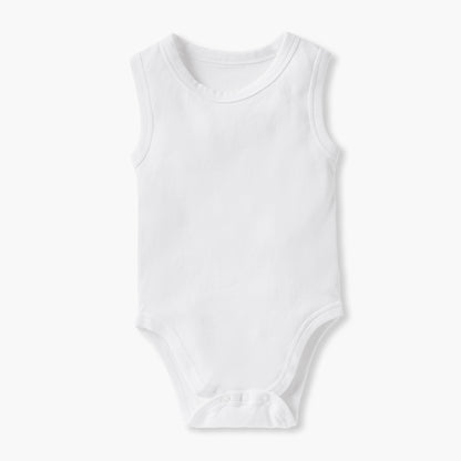 Juniors Solid Sleeveless Bodysuit with Button Closure - Set of 3