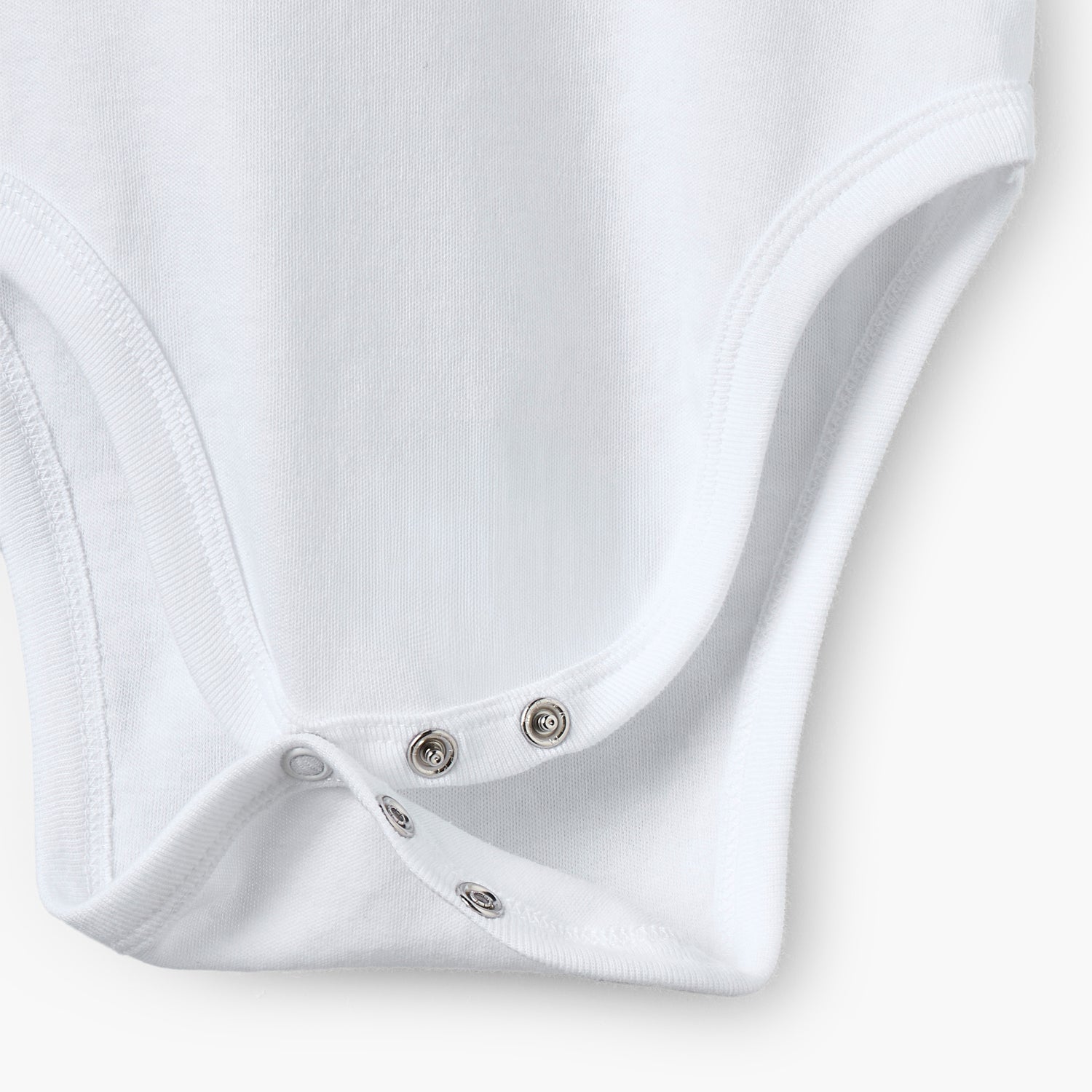 Juniors Solid Bodysuit with Round Neck and Snap Button Closure - Set of 10