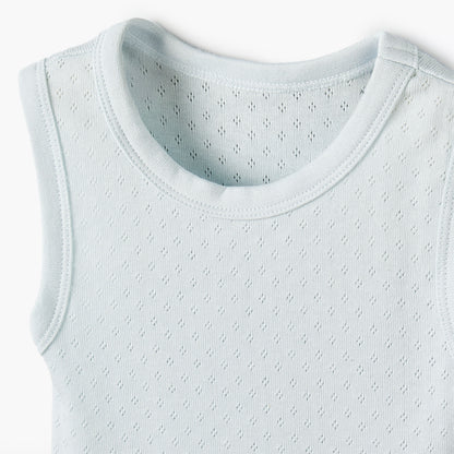 Juniors Textured Sleeveless Bodysuits - Set of 5