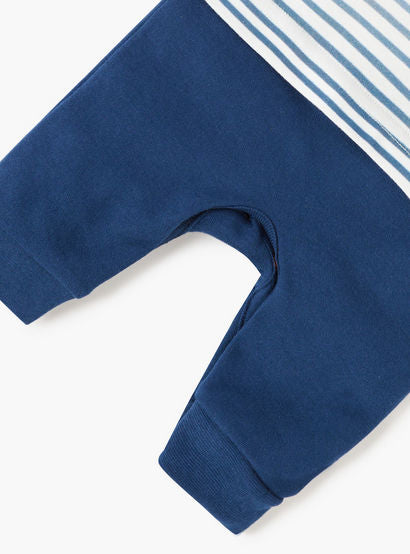 Juniors Embroidered Sleepsuit with Button Closure and Long Sleeves-baby-boys-clothing-nightwear-sleepsuits-image-4