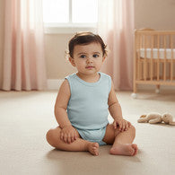 Juniors Sleeveless Bodysuit with Snap Button Closure-undefined-image-1