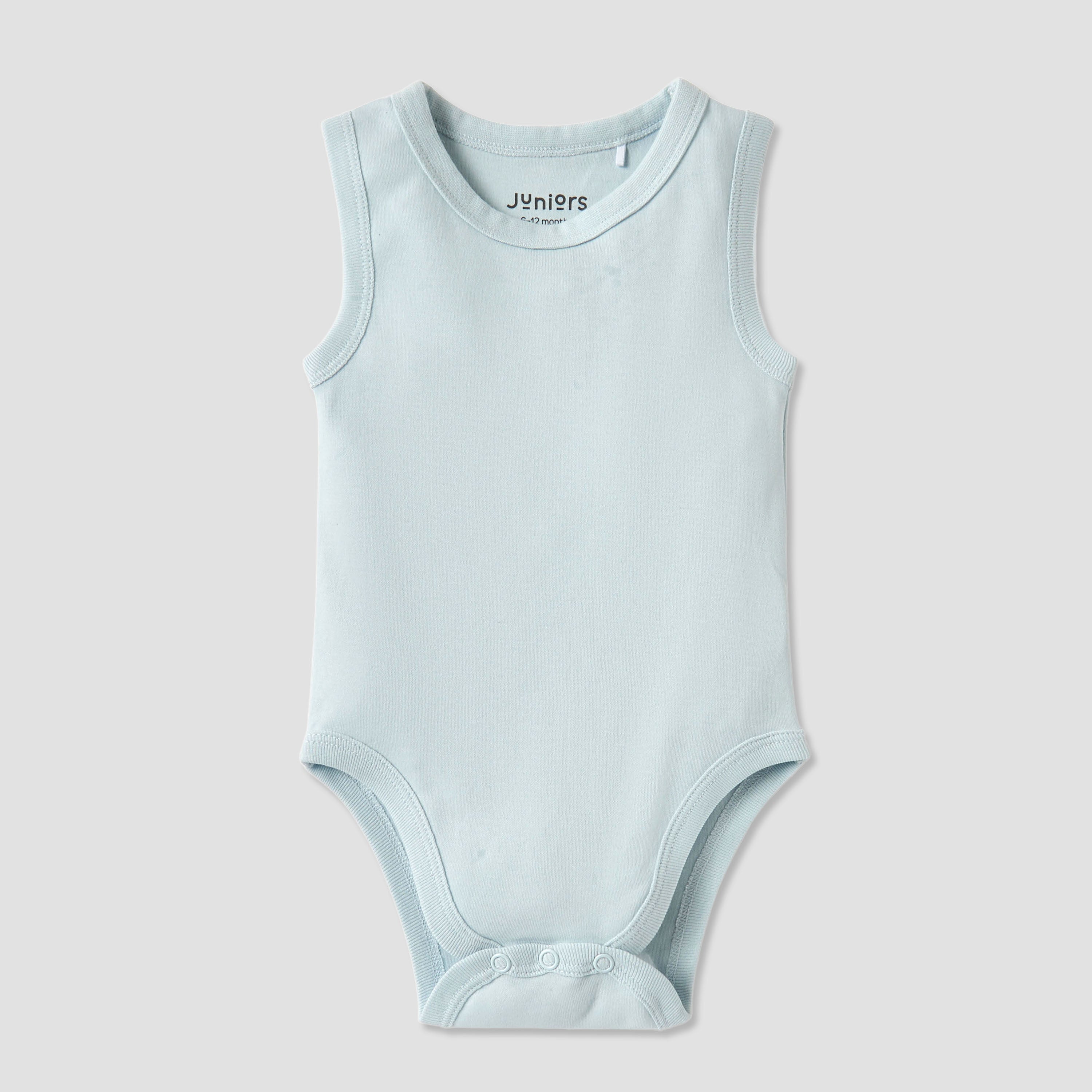 Juniors Sleeveless Bodysuit with Snap Button Closure