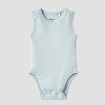 Juniors Sleeveless Bodysuit with Snap Button Closure