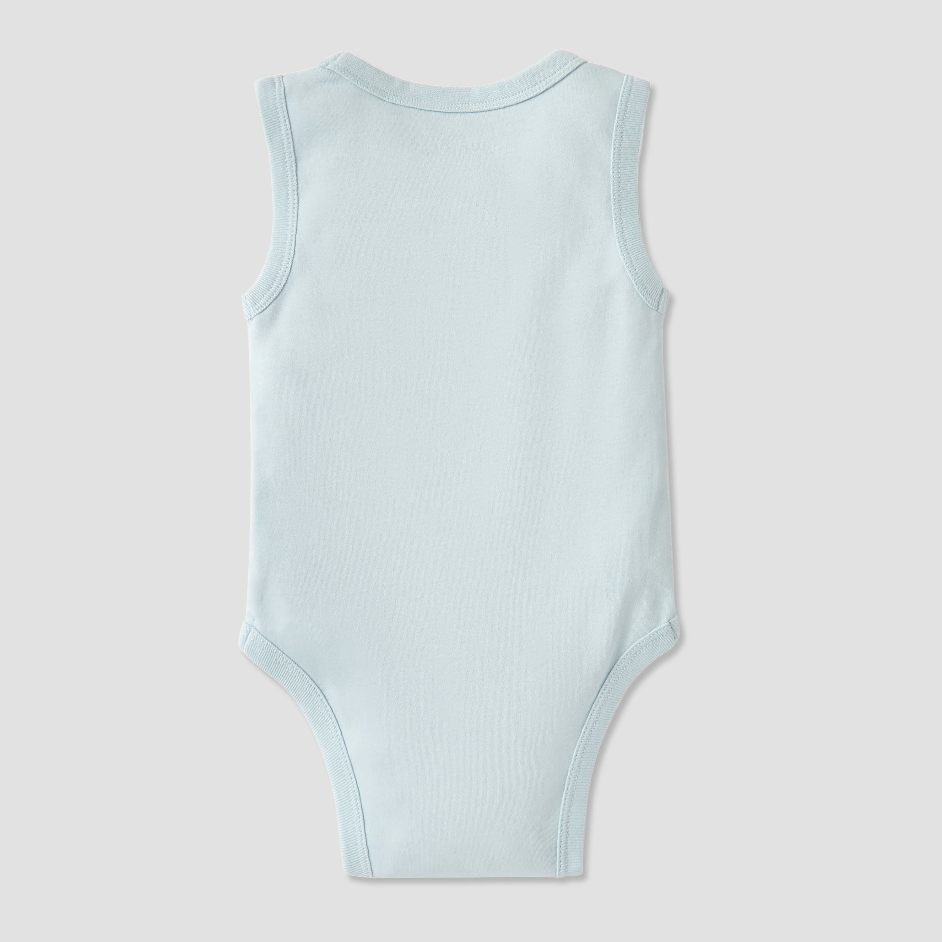 Juniors Sleeveless Bodysuit with Snap Button Closure