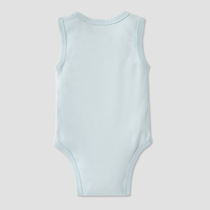 Juniors Sleeveless Bodysuit with Snap Button Closure