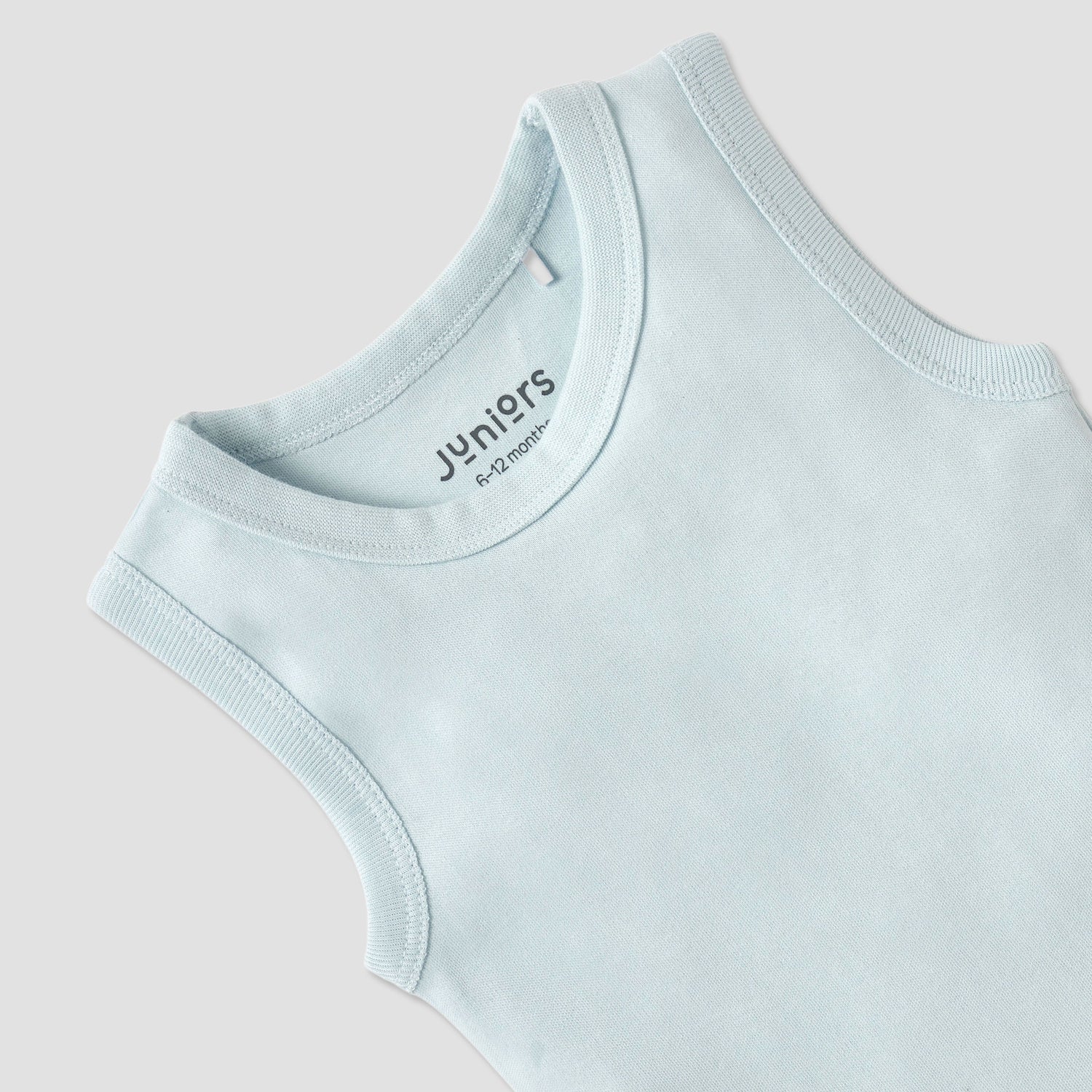 Juniors Sleeveless Bodysuit with Snap Button Closure