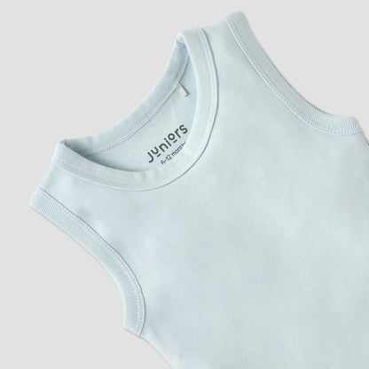 Juniors Sleeveless Bodysuit with Snap Button Closure