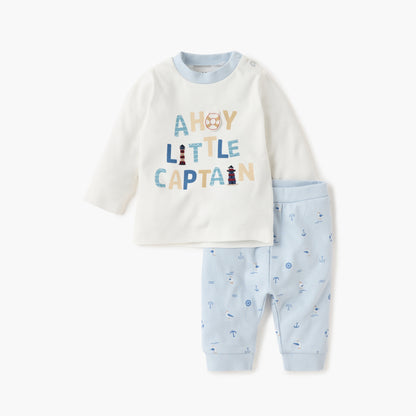 Juniors Printed T-shirt and Pyjama Set - Multicolour / 12-18 mths