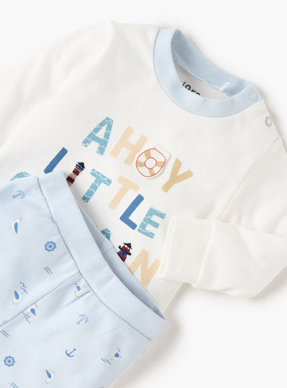 Juniors Printed T-shirt and Pyjama Set-baby-boys-clothing-nightwear-pyjamasets-image-4