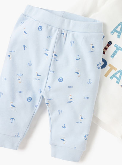 Juniors Printed T-shirt and Pyjama Set-baby-boys-clothing-nightwear-pyjamasets-image-5