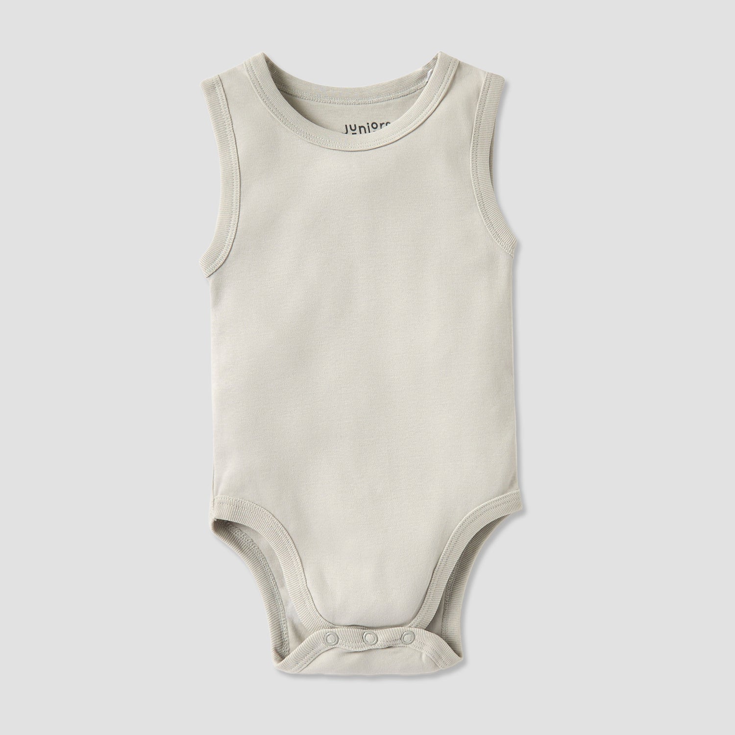 Juniors Sleeveless Bodysuit with Snap Button Closure