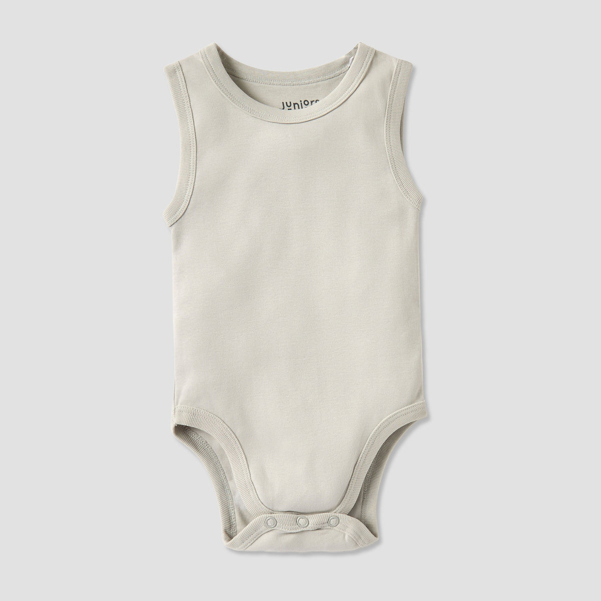 Juniors Sleeveless Bodysuit with Snap Button Closure