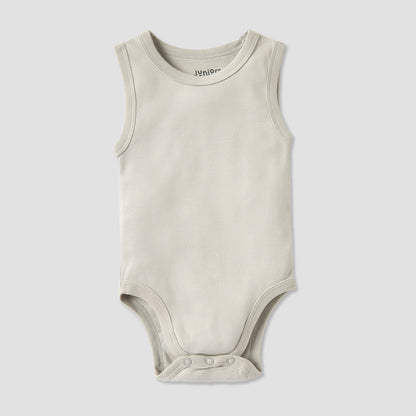 Juniors Sleeveless Bodysuit with Snap Button Closure