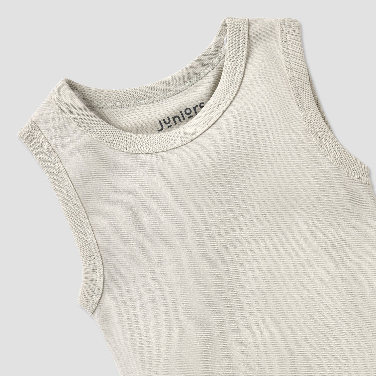 Juniors Sleeveless Bodysuit with Snap Button Closure