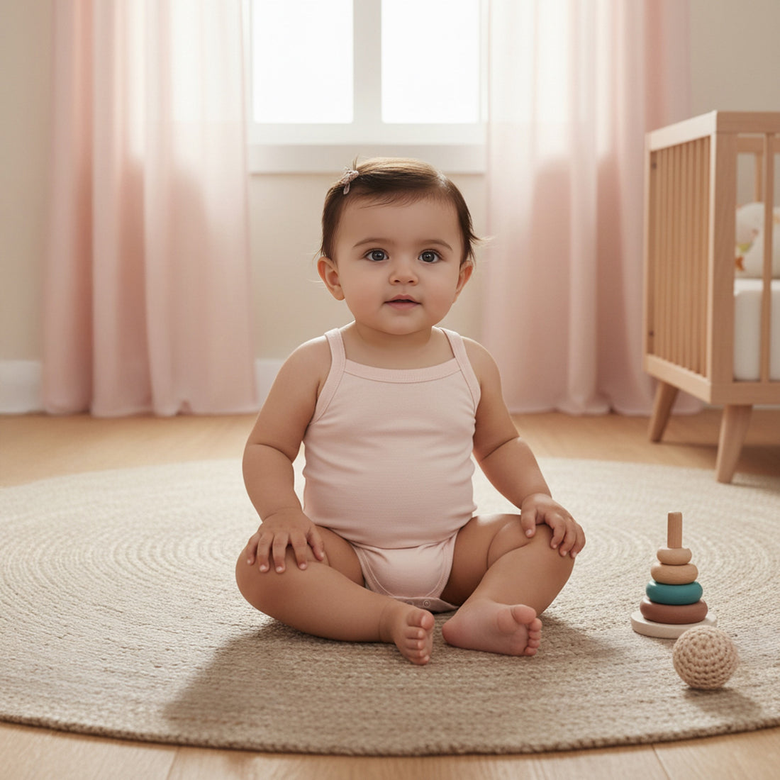 Juniors Sleeveless Bodysuit with Snap Button Closure