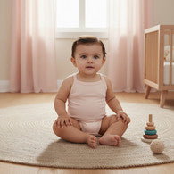 Juniors Sleeveless Bodysuit with Snap Button Closure-undefined-image-1