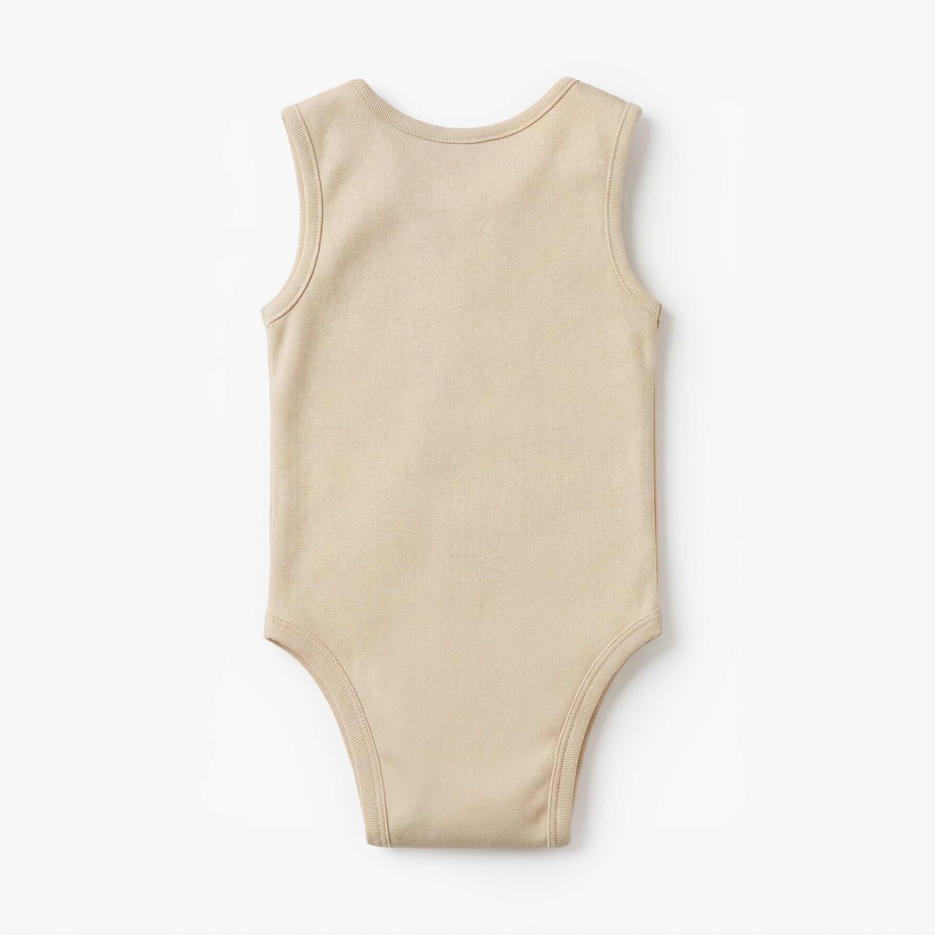 Juniors Solid Sleeveless Bodysuit with Snap Button Closure