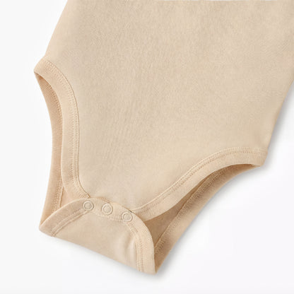 Juniors Solid Sleeveless Bodysuit with Snap Button Closure