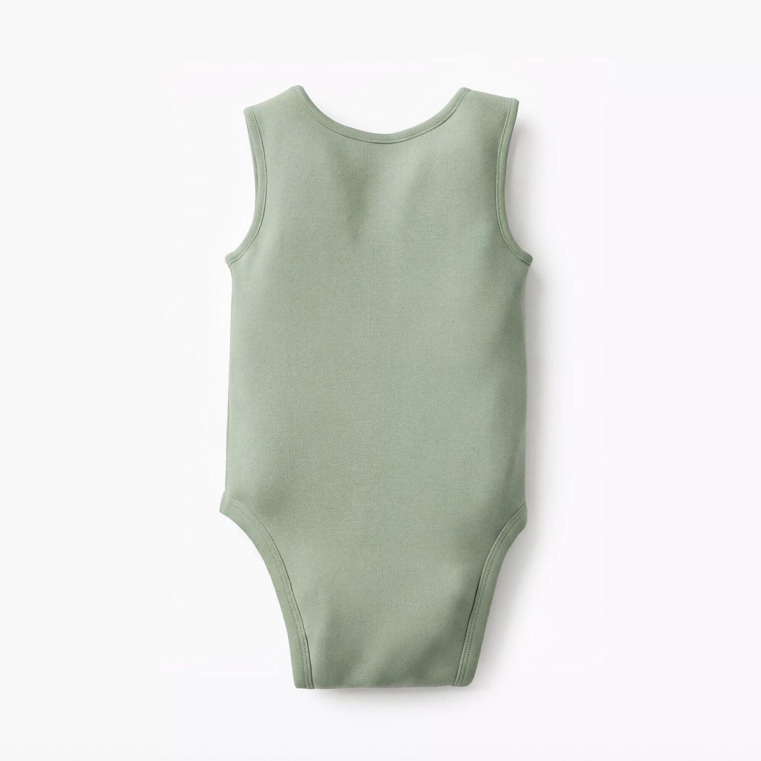 Juniors Solid Sleeveless Bodysuit with Snap Button Closure