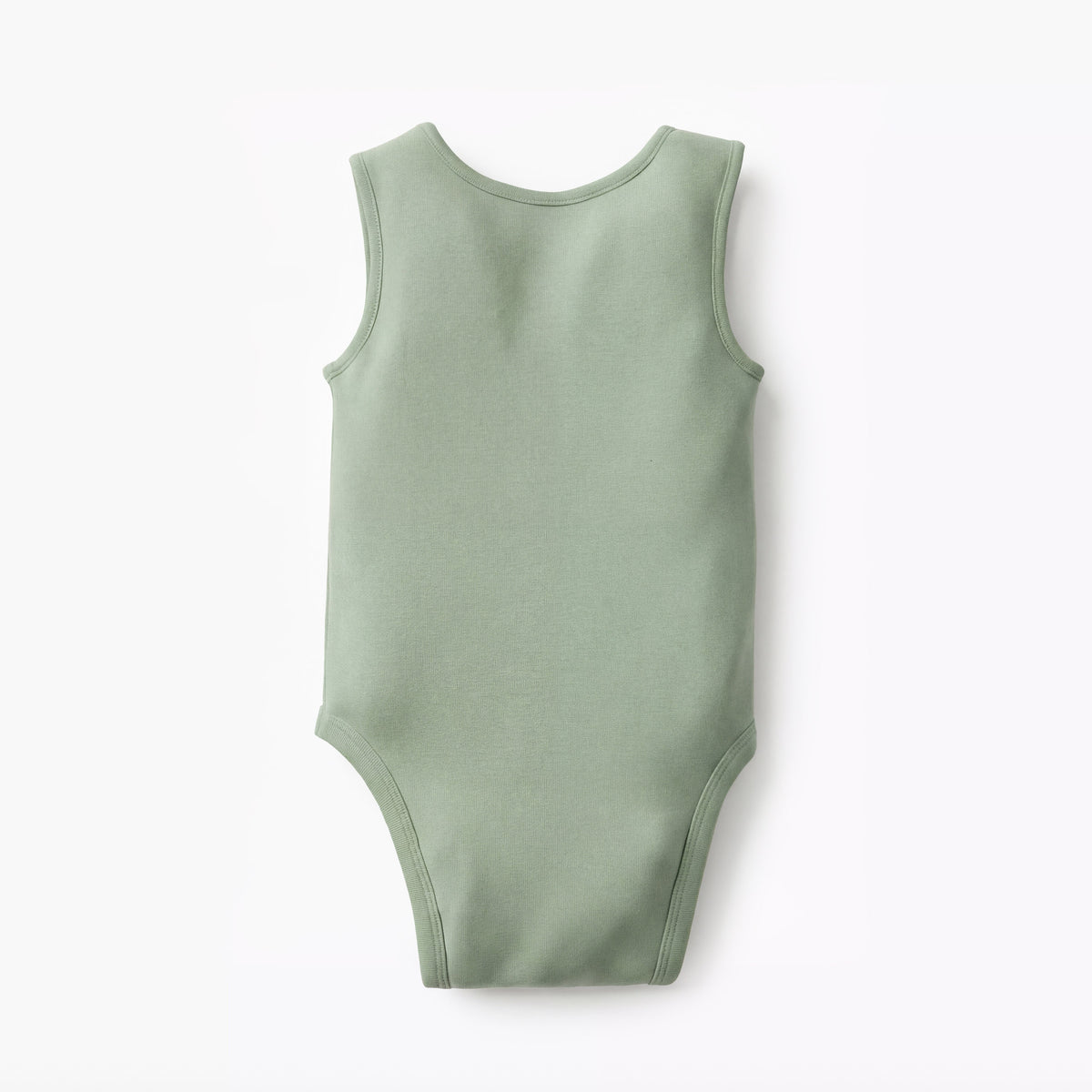 Juniors Solid Sleeveless Bodysuit with Snap Button Closure