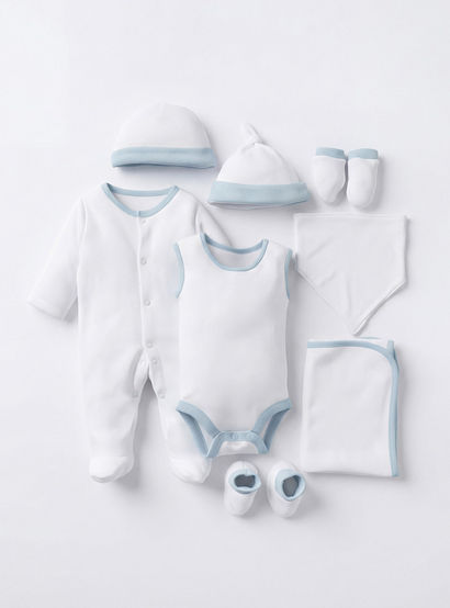 Juniors Solid 8-Piece Clothing Gift Set-baby-boys-clothing-setsandcoords-image-1