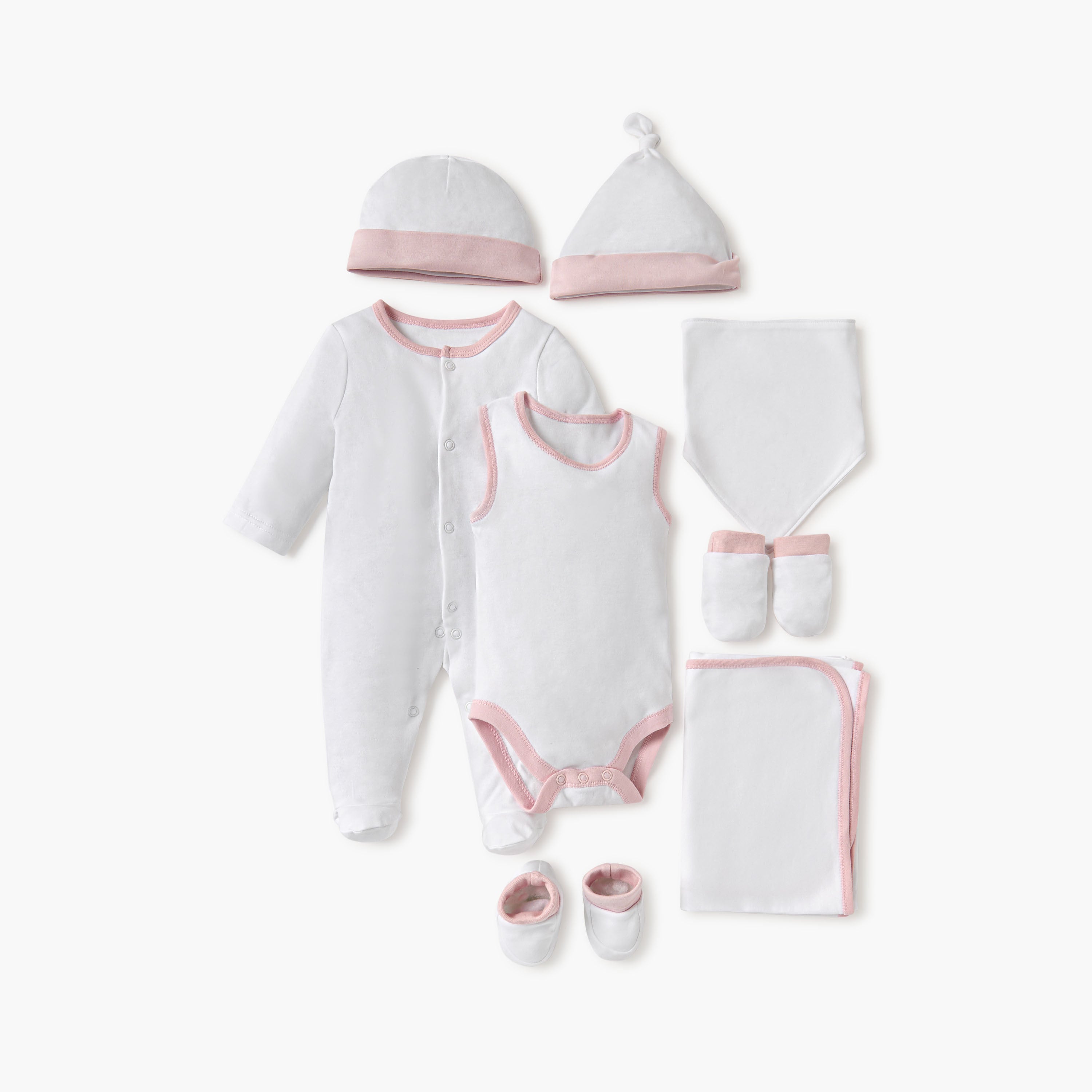 Juniors Solid 8-Piece Clothing Gift Set - Multicolour / 0-3 mths