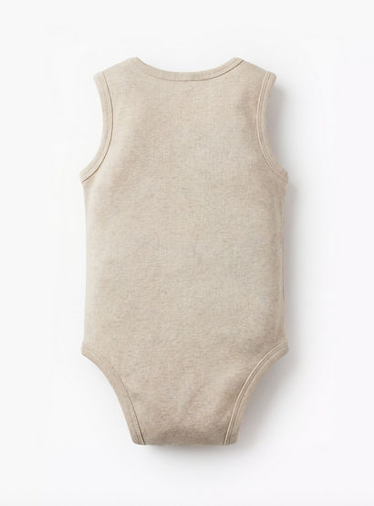 Juniors Textured Sleeveless Bodysuit with Snap Button Closure-promo_babyshop_Buy5for59_UAE130126-image-2