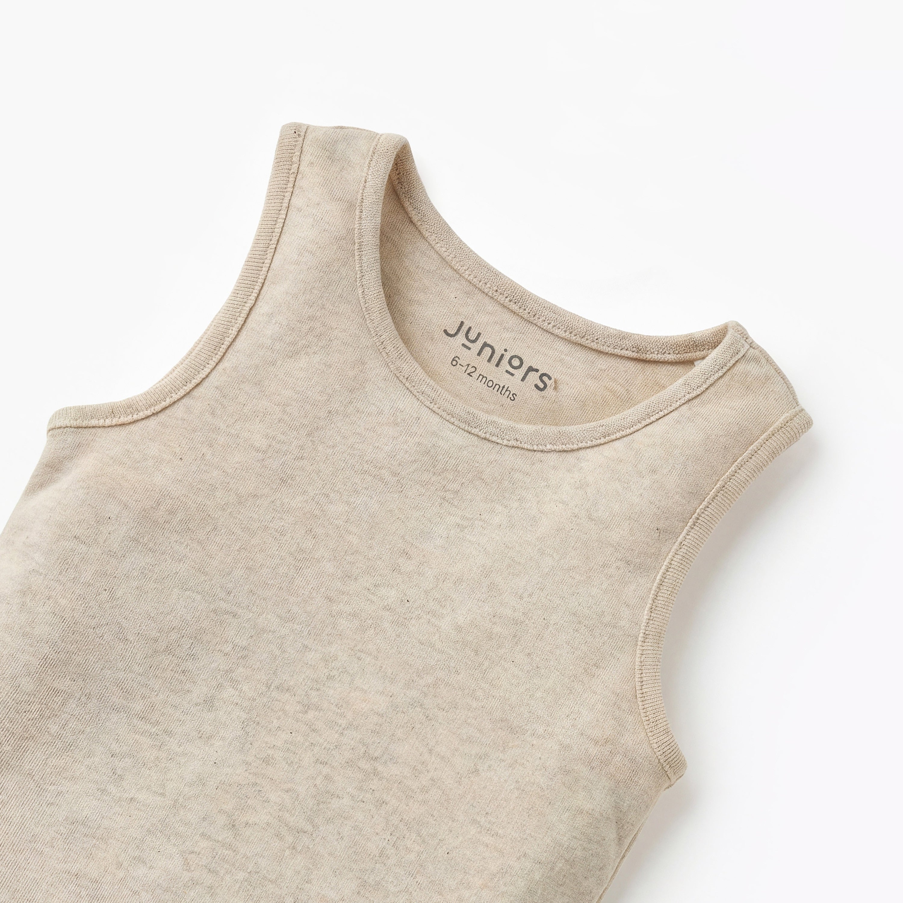 Juniors Textured Sleeveless Bodysuit with Snap Button Closure
