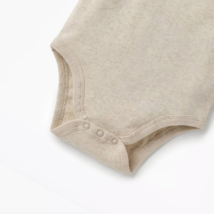 Juniors Textured Sleeveless Bodysuit with Snap Button Closure