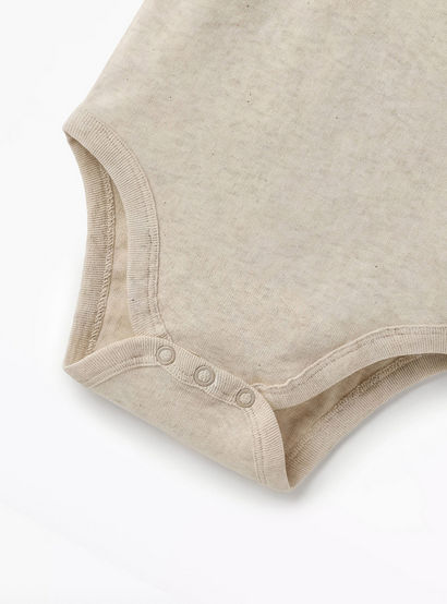 Juniors Textured Sleeveless Bodysuit with Snap Button Closure-promo_babyshop_Buy5for59_UAE130126-image-4