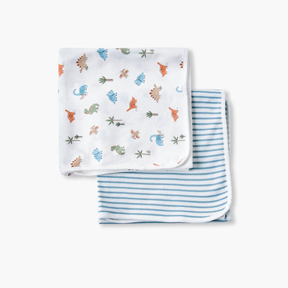 Juniors 2-Piece Baby Receiving Blanket Set - Cotton