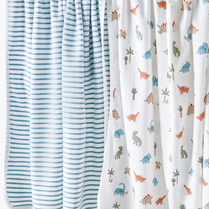 Juniors 2-Piece Baby Receiving Blanket Set - Cotton