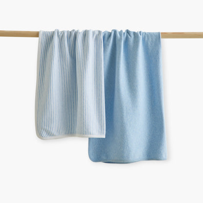 Juniors 2-Piece Assorted Receiving Blanket Set - Blue / 0-6 mths