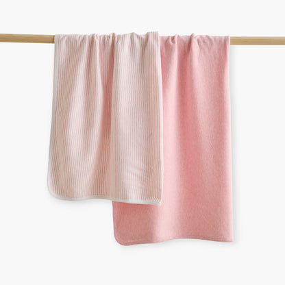 Juniors Assorted 2-Piece Receiving Blanket Set- 90x90 - Pink / 0-6 mths