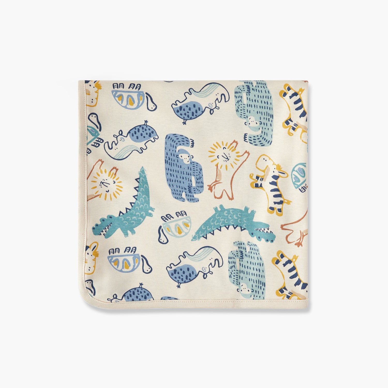 Juniors All-Over Dinosaur Print Receiving Blanket - 70x70 cm