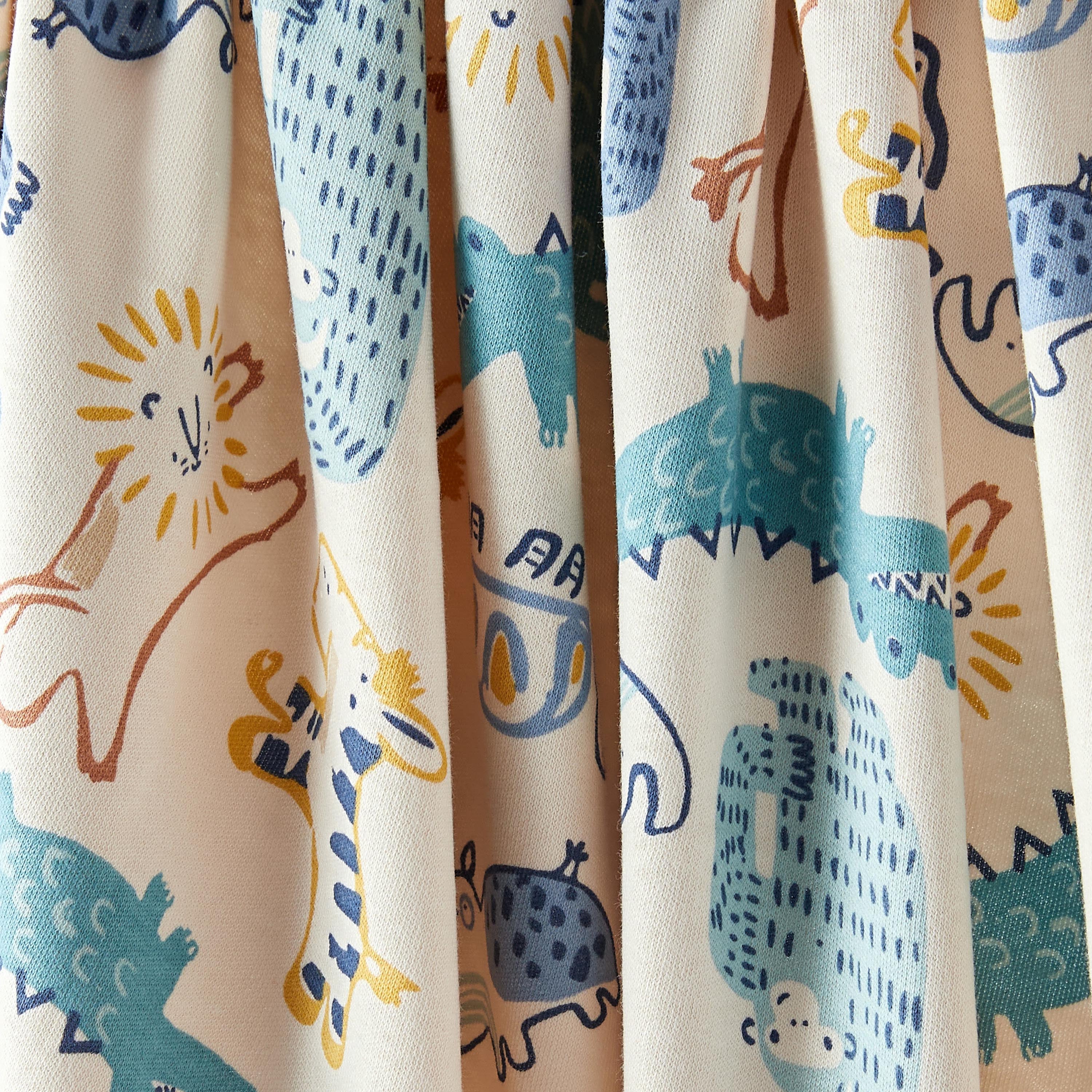 Juniors All-Over Dinosaur Print Receiving Blanket - 70x70 cm