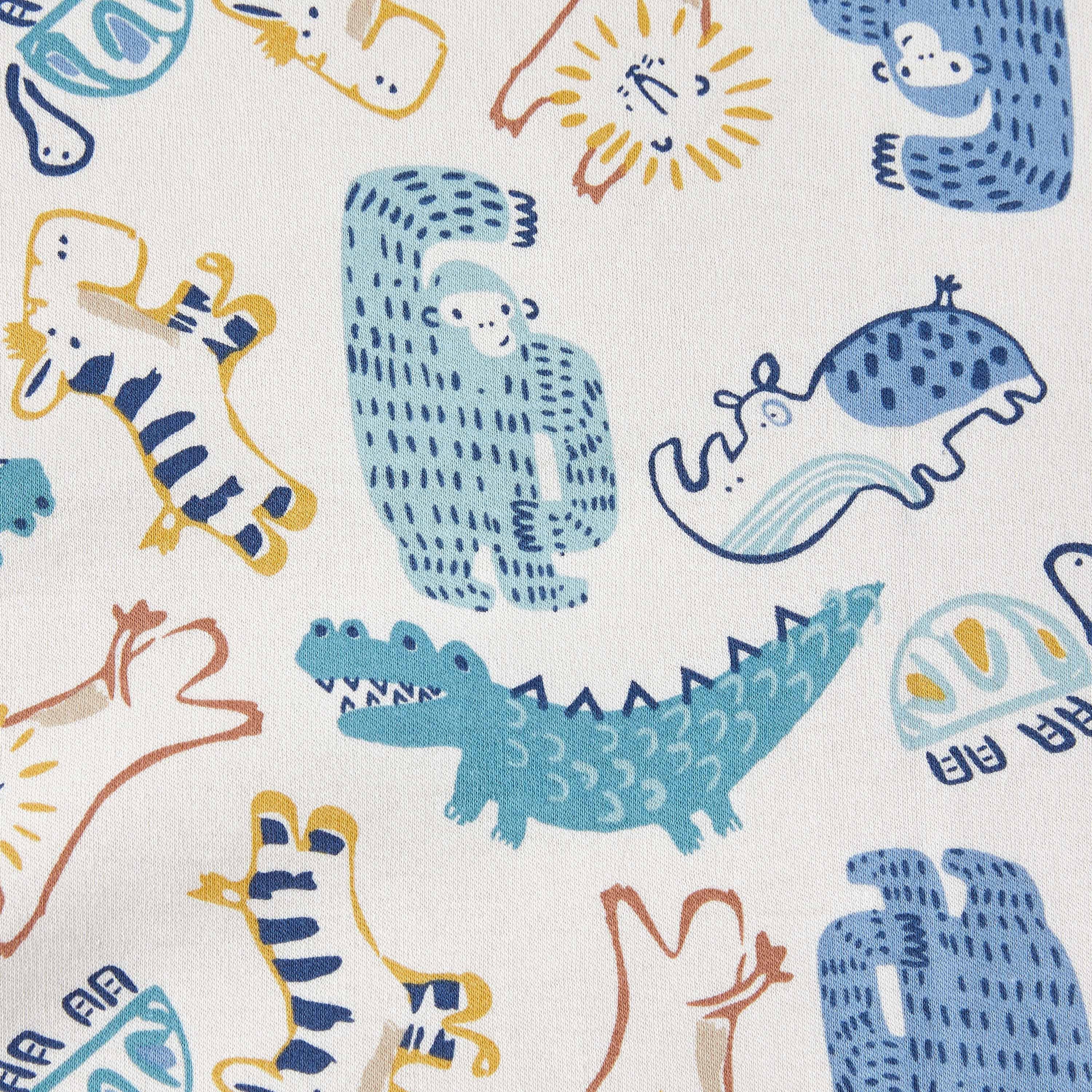 Juniors All-Over Dinosaur Print Receiving Blanket - 70x70 cm