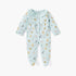 Juniors Printed Sleepsuit with Long Sleeves and Zip Closure - Green / 9-12 mths