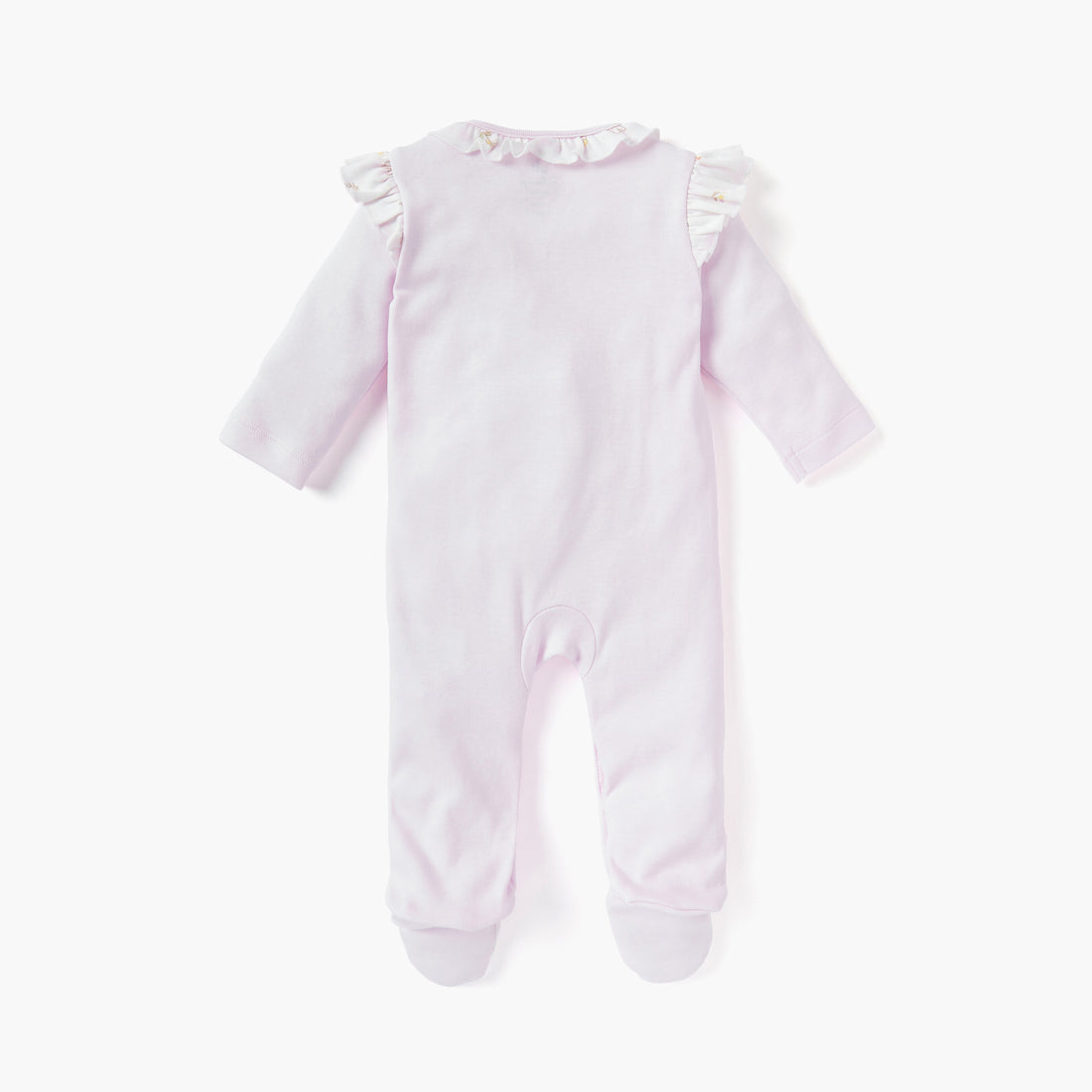 Disney Bow Applique Sleepsuit with Ruffle Detail and Long Sleeves