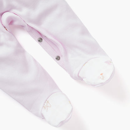 Disney Bow Applique Sleepsuit with Ruffle Detail and Long Sleeves