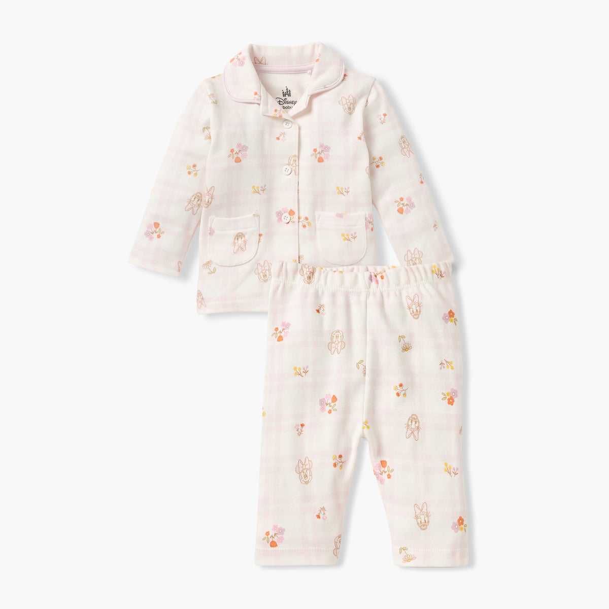 Disney Minnie Mouse and Daisy Duck Print Shirt and Pyjama Set