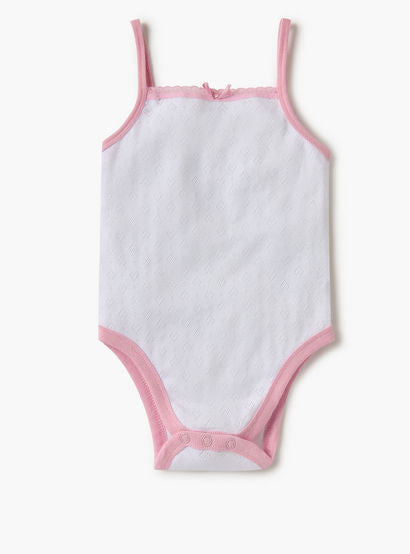 Juniors Strappy Textured Bodysuit with Bow Detail-baby-girls-clothing-bodysuits-image-2