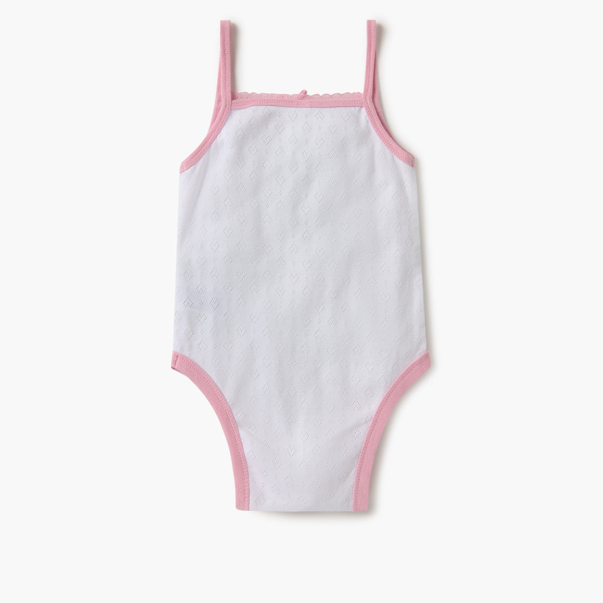Juniors Strappy Textured Bodysuit with Bow Detail