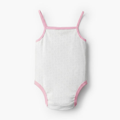 Juniors Square Neck Sleeveless Bodysuit with Snap Button Closure