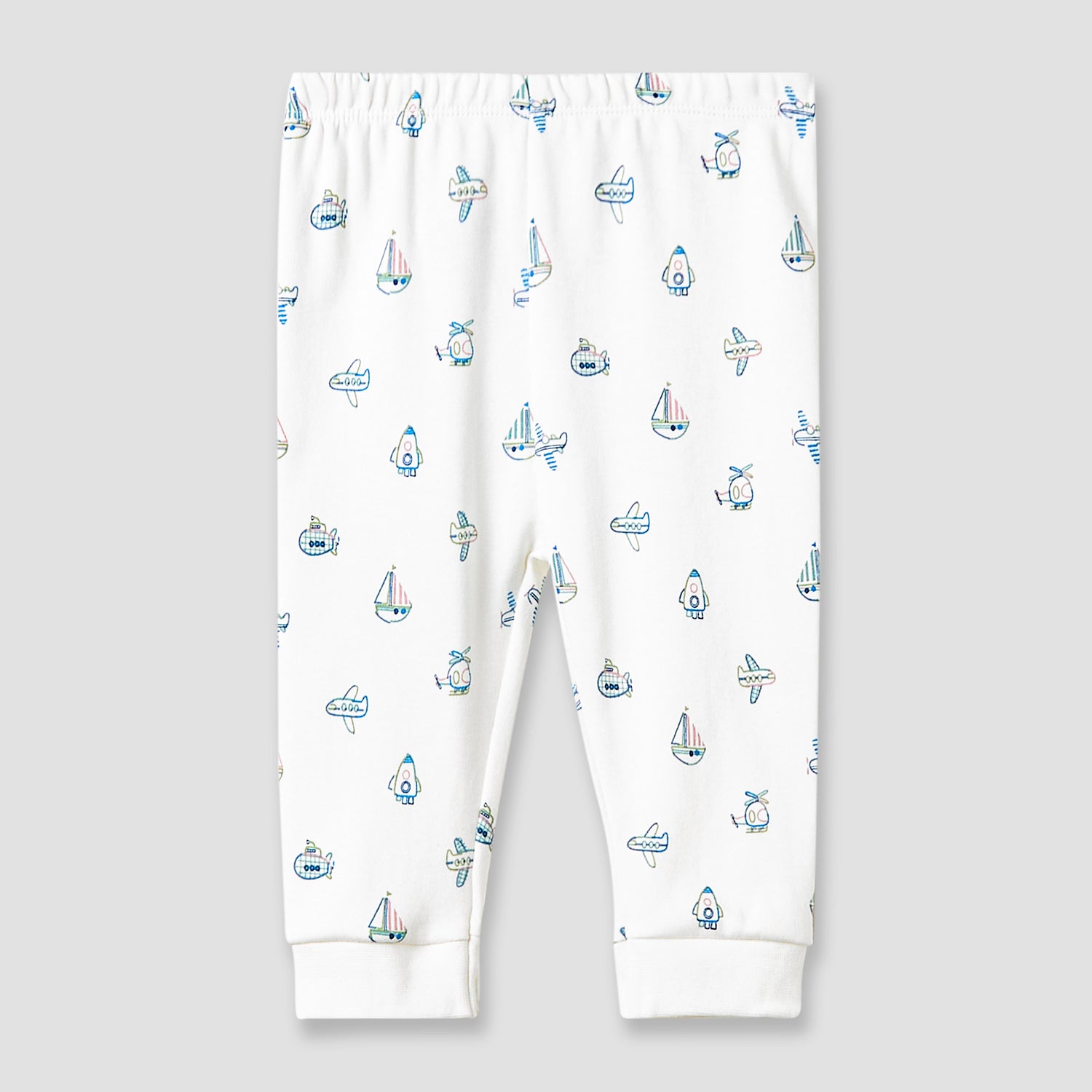 Juniors Pyjama Set with Embroidery - Cotton - Long Sleeves - Round Neck