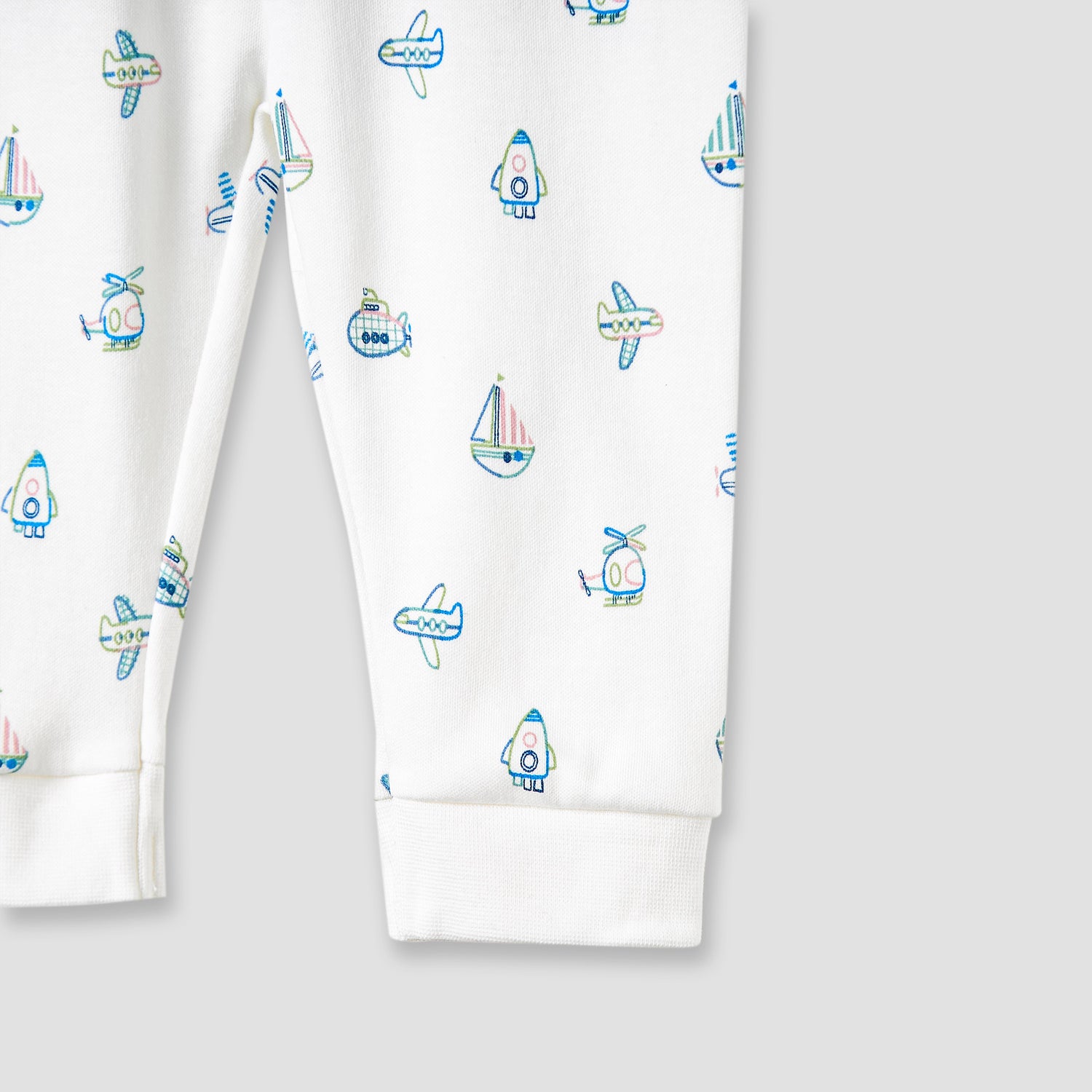 Juniors Pyjama Set with Embroidery - Cotton - Long Sleeves - Round Neck