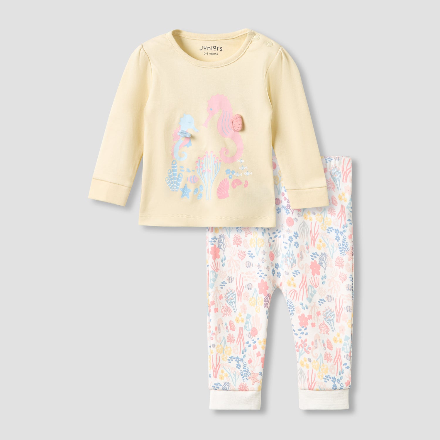 Juniors All-Over Animal Print T-shirt and Pyjama Set