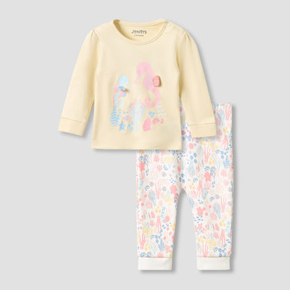 Juniors All-Over Animal Print T-shirt and Pyjama Set